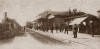 Bahnhof um 1886